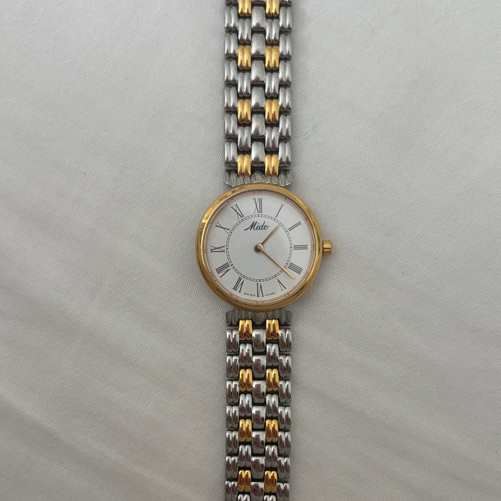 Mido silver and gold women’s watch